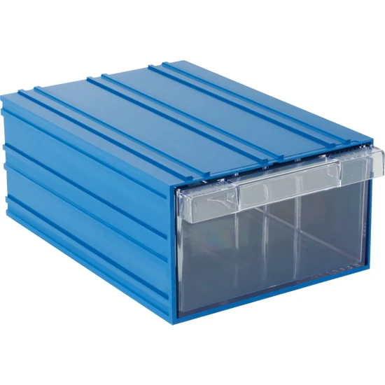 Sembol Plastik Set 501 Mavi Şeffaf Plastik Çekmeceli Kutu