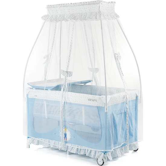 Chipolino Sahara Cibinlikli Park Yatak - Blue Mist