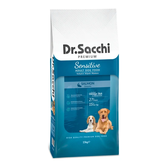 Dr. Sacchi Premium Sensitive Salmon Yetişkin Köpek Maması 15 Kg
