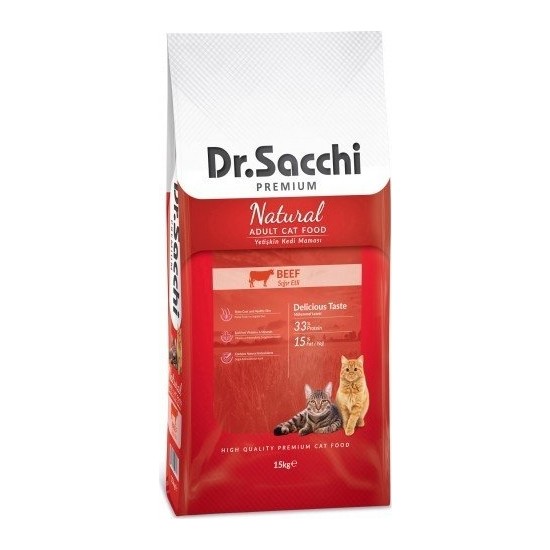 Dr.Sacchi Premium Beef Kedi Maması 15 Kg Fiyatı