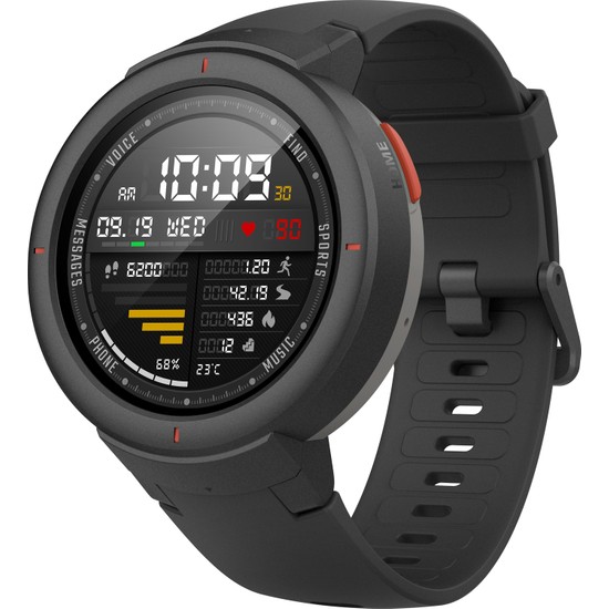 Amazfit Verge Bluetooth Nabız GPS Akıllı Saat - Global Versiyon - Siyah