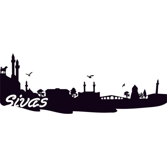 Kirpi Baskı Merkezi Duvar Sticker Sivas Silüeti Fiyatı Kirpi Baskı Merkezi Duvar Sticker Sivas Silüeti Fiyatı