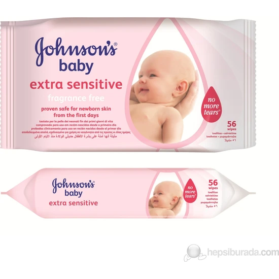 Johnson's Baby Bebek Parfümsüz Islak Mendil 56'lı