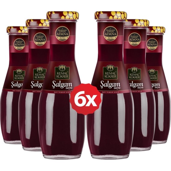 Kemal Kükrer Adana Şalgam Suyu Acılı 250 ml 6 Lı Paket Fiyatı