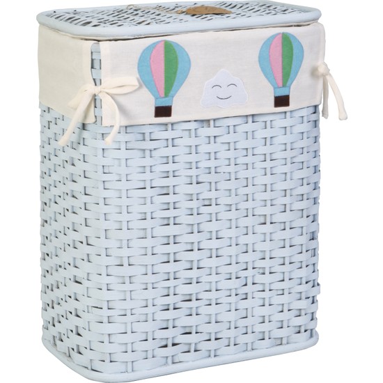 Kanca Ev Hasır, Mavi Dikey Çamaşır Sepeti, Mavi Balonlu, Fiyatı