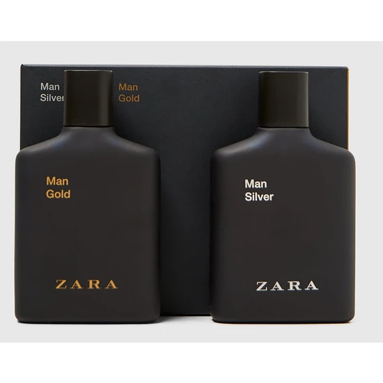Zara Man Gold 100 ml + Zara Man Silver 100 ml EDT Erkek Parfüm Seti