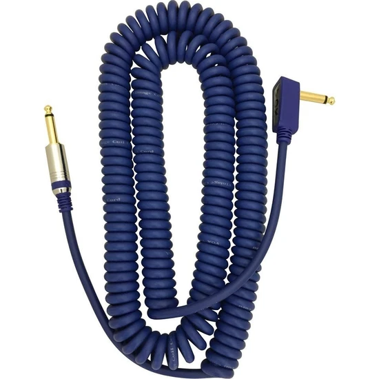 Vox Vintage Coiled Cable Mavi Enstrüman Kablosu 9Mt.