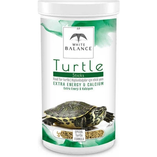 White Balance Turtle Sticks Kaplumbağa Yemi 1000 ml Ambalaj