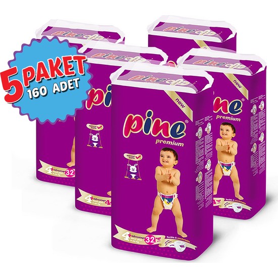 Pine Maxi Plus (920 kg) 160 Adet Bebek Bezi Fiyatı