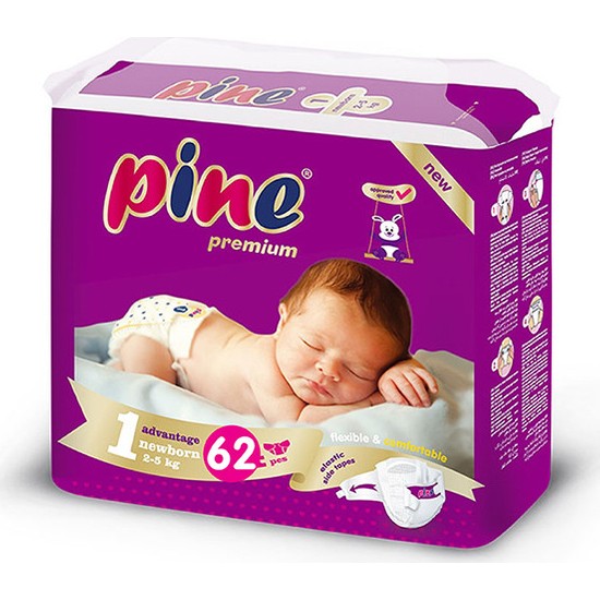 Pine Yenidoğan (25 kg) 62 Adet Bebek Bezi Fiyatı Pine Yenidoğan (25 kg) 62 Adet Bebek Bezi Fiyatı
