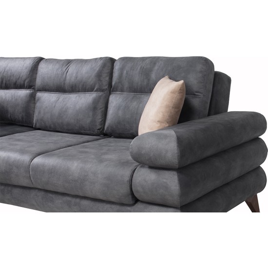 Yıldız Mobilya Bugatti Köşe Takımı Gri Fiyatı Taksit Seçenekleri