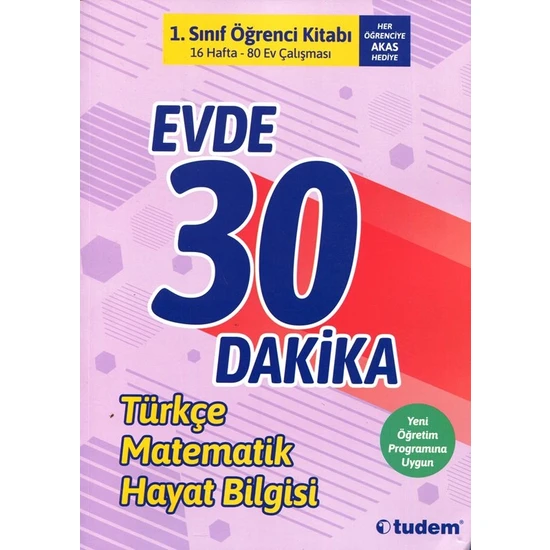 Tudem Yayınları 1. Sınıf Evde 30 Dakika