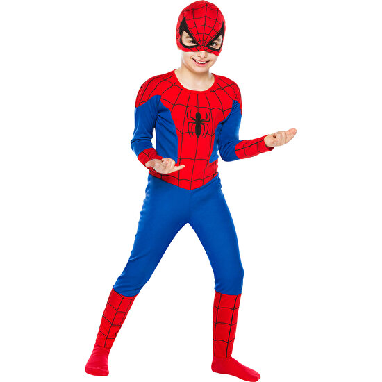 Mega Oyuncak Spiderman Örümcek Adam Kostümü Orjinal 10-12 Yaş