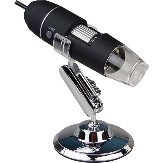 Booyse 1000X 2MP Dijital Taşınabilir Standlı 8 Ledli Usb Mikroskop