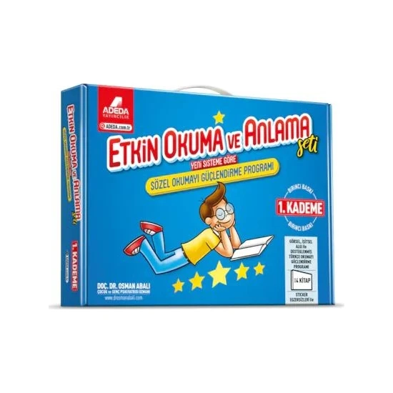 Adeda Yayıncılık Adeda Etkin Okuma ve Anlama / Okumayı Güçlendirme Seti 1. Kademe 6-7 Yaş - Osman Abalı