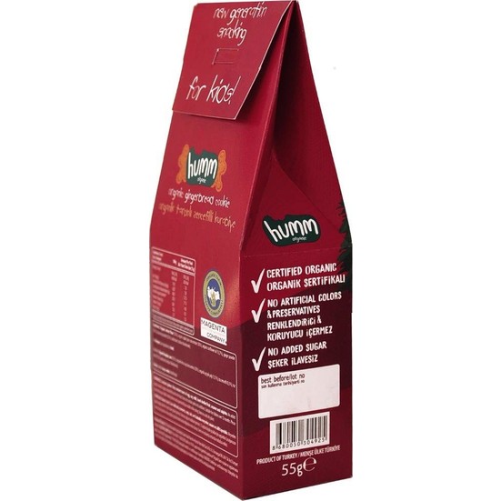 Humm Organic Zencefilli Tarçınlı Kurabiye 6�lı paket Fiyatı