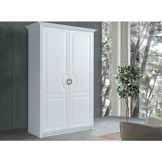 Yıldız Mobilya Odessa 2 Kapaklı 2 Çekmeceli Gardırop