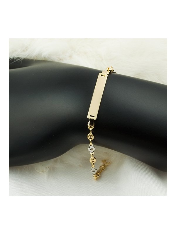 Bilezikci İsim Yazılan Taşsız Altın Bebek Künyesi Fiyatı