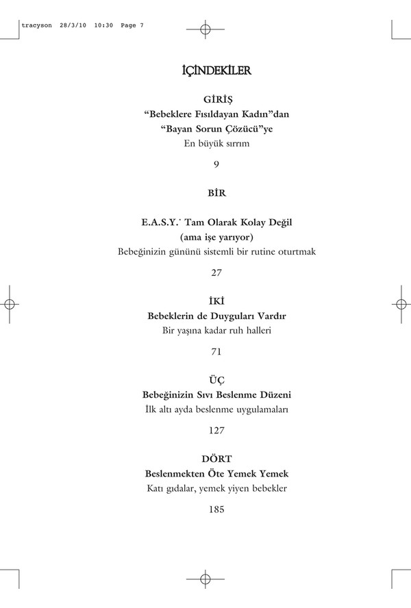 Tracy Hogg Kitapları &amp; Tracy Hogg Eserleri Uygun Fiyatlar