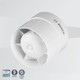 Bosch Banyo Aspiratörü / Fanı 1200 Serisi Beyaz 125 mm çap