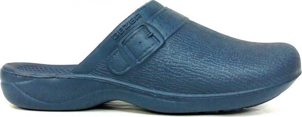 Gezer 5843 Erkek Terlik Lacivert Renkli Silikon/Plastik Ev Kullanımına Uygun Düz Topuk