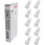Bosch  T10  Eco Dipsiz Ampul 12V 5W W5W Modeli 10'lu Paket Yüksek Parlaklık Özellikli Şeffaf Renk
