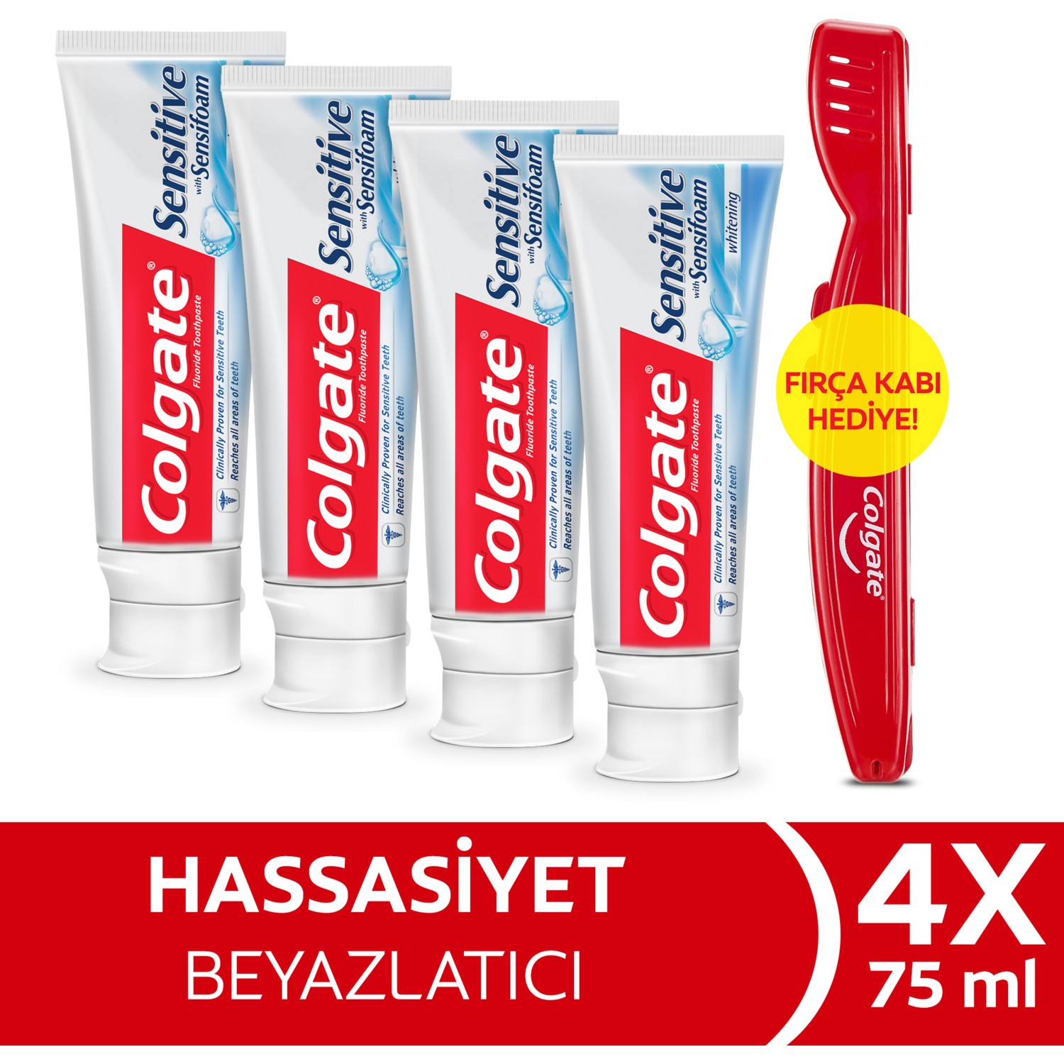 Colgate Sensitive Sensifoam Beyazlatıcı Diş Macunu 75 Ml X 4 Fiyatı 