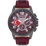 Polo Rucci Türk Bayrakıı Kayışlı Erkek Kol Saati