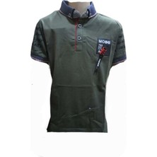 Petito Petitox Çocuk Erkek Polo Yaka Baskılı T-Shirt 4023 - Haki - 8 Yaş