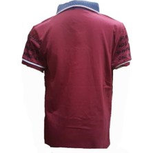 Petito Petitox Çocuk Erkek Polo Yaka Baskılı T-Shirt 3023 - Kırmızı - 3 Yaş