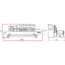 Lavion FRB-810 I Yürüyen Bantlı Yatay Poşet Ağzı Kapama Makinesi