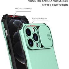 Mooncase iPhone 12 Pro Max Pc + Yumuşak Tpu Kamera Sürgülü Pencere Koruyucu Kılıf - Beyaz  (Yurt Dışından)