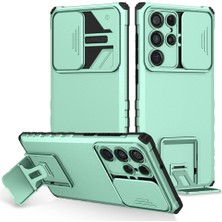 Mooncase Samsung Galaxy S22 Ultra Pc + Yumuşak Tpu Kamera Sürgülü Pencere Koruyucu Kılıf - Beyaz  (Yurt Dışından)