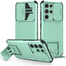 Mooncase Samsung Galaxy S21 Ultra Pc + Yumuşak Tpu Kamera Sürgülü Pencere Koruyucu Kılıf - Beyaz  (Yurt Dışından)