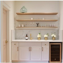 Karadeniz Dizayn Doğal Ahşap Raf 3'lü Takım - 150 x 20 cm