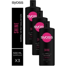 Syoss Shine Şampuan 500 ml x 3 Adet