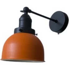  Rsylight Retro Metal Dekoratif Rustik Akrobatik Turuncu Mafsallı Duvar Aplik