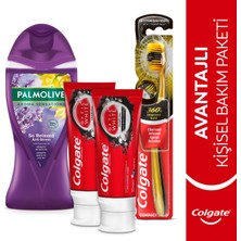 Colgate Diş Macunu 50 Ml X2, Yumuşak Diş Fırçası, Palmolive Duş Jeli 250 Ml