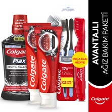 Colgate Diş Macunu 75 Mlx2, Yumuşak Diş Fırçası,ağız Bakım Suyu 500 Ml