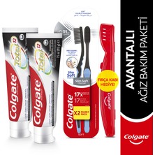 Colgate Total Aktif Kömür Diş Macunu 75 Mlx2,mikro Ince Yumuşak Diş Fırçası 1+1