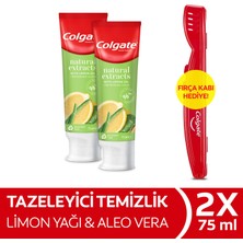 Colgate Natural Extracts Limon Yağı ve Aloe Vera Diş Macunu 75 ml x 2 Adet