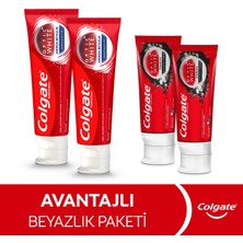 Colgate Anında Beyazlık 75 ml + Aktif Kömür 50 ml Diş Macunu Avantajlı Paket x 2 Adet