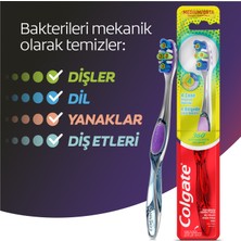 Colgate 360 Gelişmiş 4 Yönlü Koruma Orta Diş Fırçası x 2 Adet + Diş Fırçası Kabı