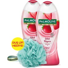 Palmolive Body Butter Çilek Rüyası Duş Jeli 500 ml x 2 Adet + Duş Lifi Hediye