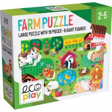 Headu Ecoplay Shaped Puzzle Farm (2-5 Yaş)