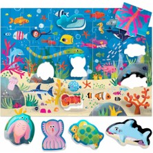 Headu Ecoplay Shaped Puzzle Sea (2-5 Yaş)