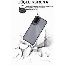 KZY Kılıfmania Vivo Y20S Kapak Metal Kamera Korumalı Arkası Şeffaf Silikon Kılıf - Mavi