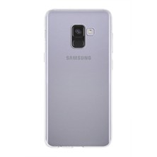 Kılıfmania Samsung Galaxy A8 (2018) Kapak 1mm Şeffaf Silikon Kılıf