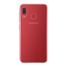 Kzy Samsung Galaxy A20 Kapak 1mm Şeffaf Silikon Kılıf