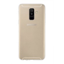 Kzy Samsung Galaxy A6 Plus (2018) Kapak 1mm Şeffaf Silikon Kılıf